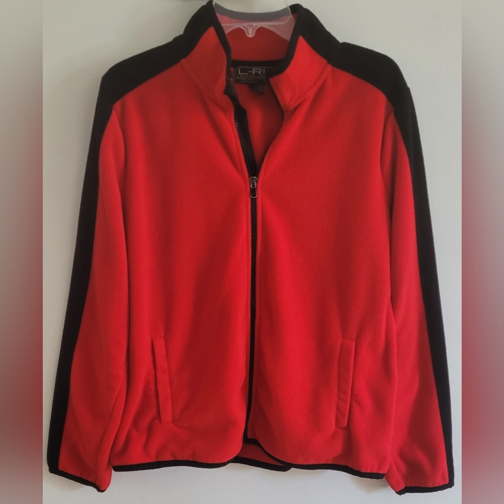 Women's XL Ralph Lauren Fleece Front Zip Jacket